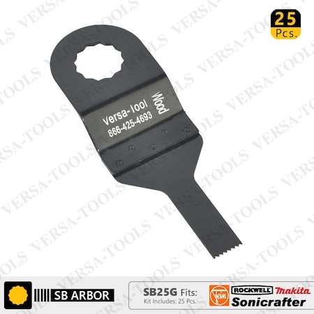 Versa Tool 10mm Stainless Steel Multi-Tool Saw Blades, PK 25 SB25G